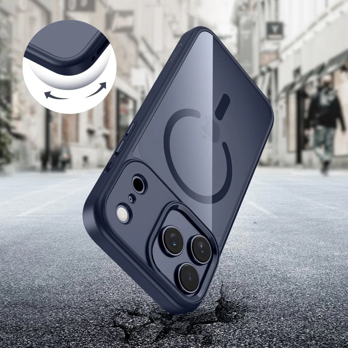 MagSafe-skal för Apple iPhone 17 Pro, Tech-Protect, Magmat, Marinblå