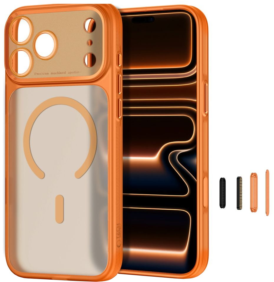 MagSafe-fodral för Apple iPhone 18 Pro Max / 17 Pro Max, Tech-Protect, MagPrime CC, Matt Orange