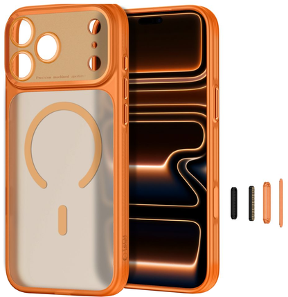 MagSafe-fodral för Apple iPhone 18 Pro Max / 17 Pro Max, Tech-Protect, MagPrime CC, Matt Orange