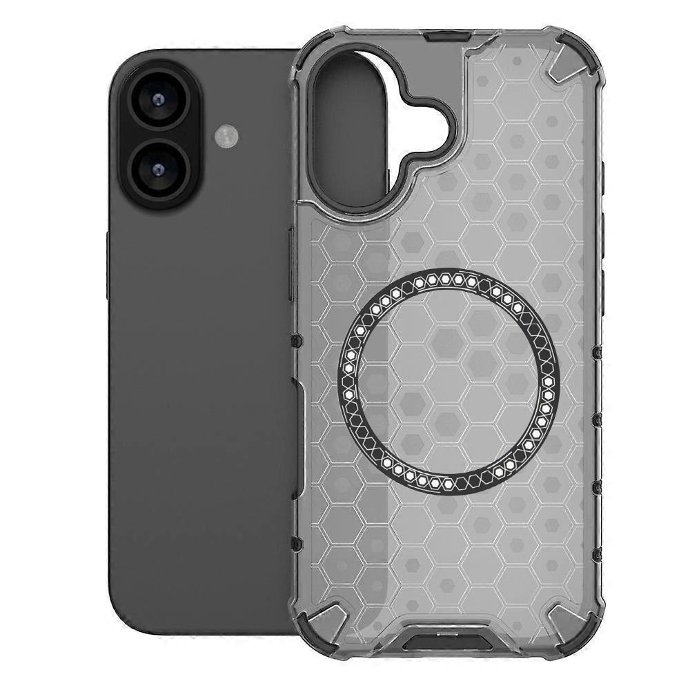 MagSafe-skal för Apple iPhone 17, Techsuit, HoneyComb Shield, Svart