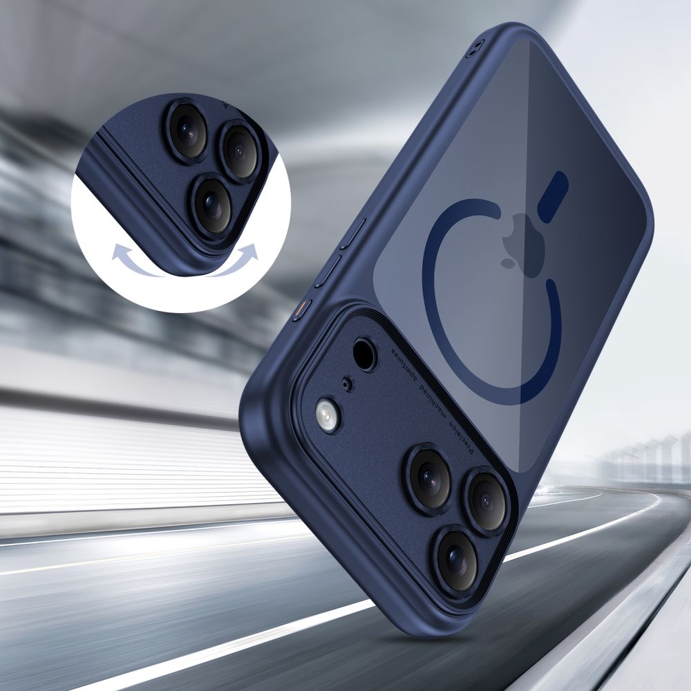 MagSafe-skal för Apple iPhone 17 Pro Max, Tech-Protect, MagPeak, Marinblå