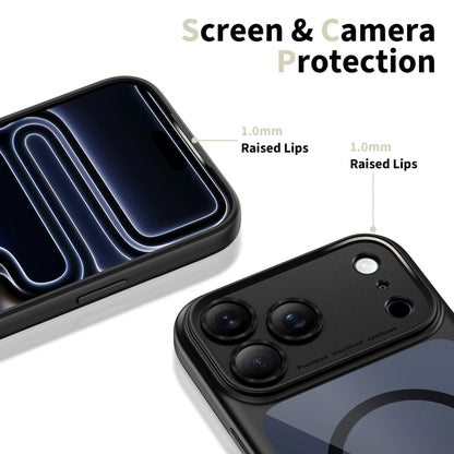 MagSafe-fodral för Apple iPhone 17 Pro Max, Tech-Protect, MagPeak, Svart Transparent