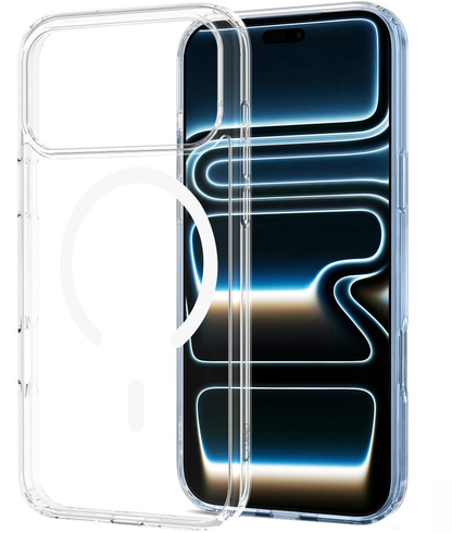 MagSafe-fodral för Apple iPhone 18 Pro / 17 Pro, Tech-Protect, Flexair Hybrid med skärmskydd, Transparent