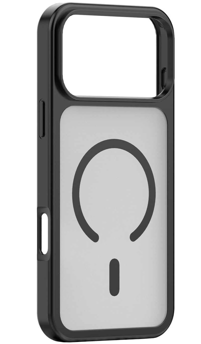 MagSafe-skal för Apple iPhone 18 Pro / 17 Pro, OEM, Mag Big Hole, matt svart
