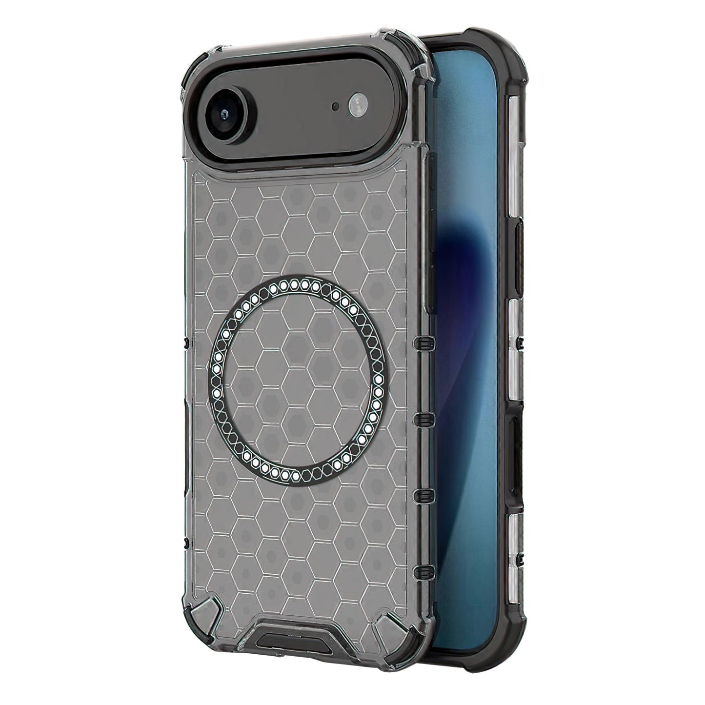 MagSafe-skal för Apple iPhone 17 Air, Techsuit, HoneyComb Shield, Svart