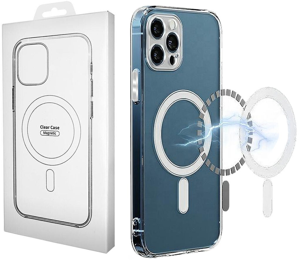 MagSafe-fodral för Apple iPhone 16, OEM, Clear med kameraskydd, Transparent