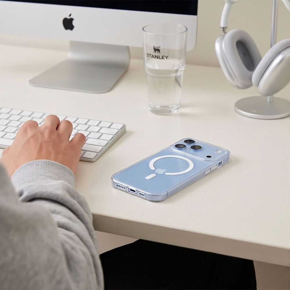 MagSafe-fodral för Apple iPhone 18 Pro / 17 Pro, Tech-Protect, Flexair, Transparent
