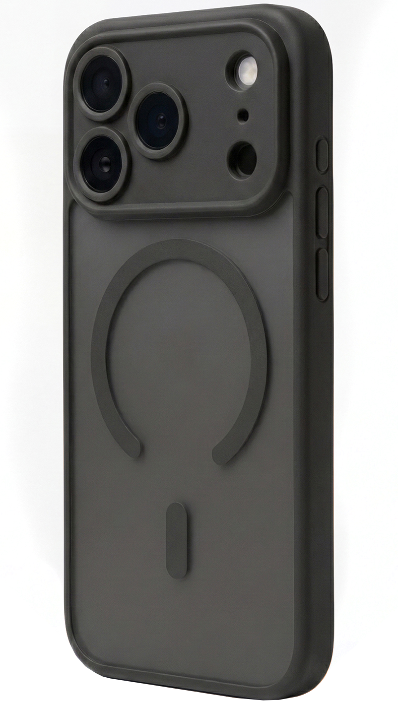 MagSafe-skal för Apple iPhone 18 Pro / 17 Pro, OEM, Mag Big Hole, matt svart