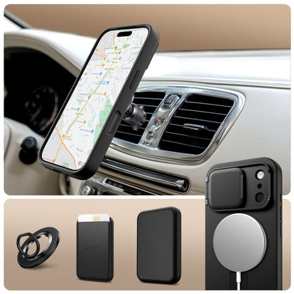 MagSafe-skal för Apple iPhone 17 Pro, Tech-Protect, Kevlar Aura, Svart