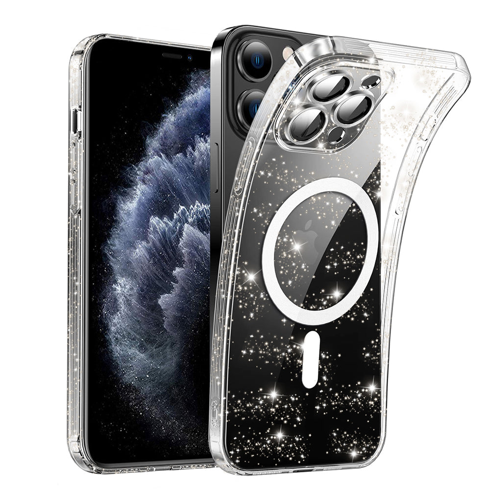 MagSafe-fodral för Apple iPhone 11 Pro, Techsuit, SparkleSkin, Transparent