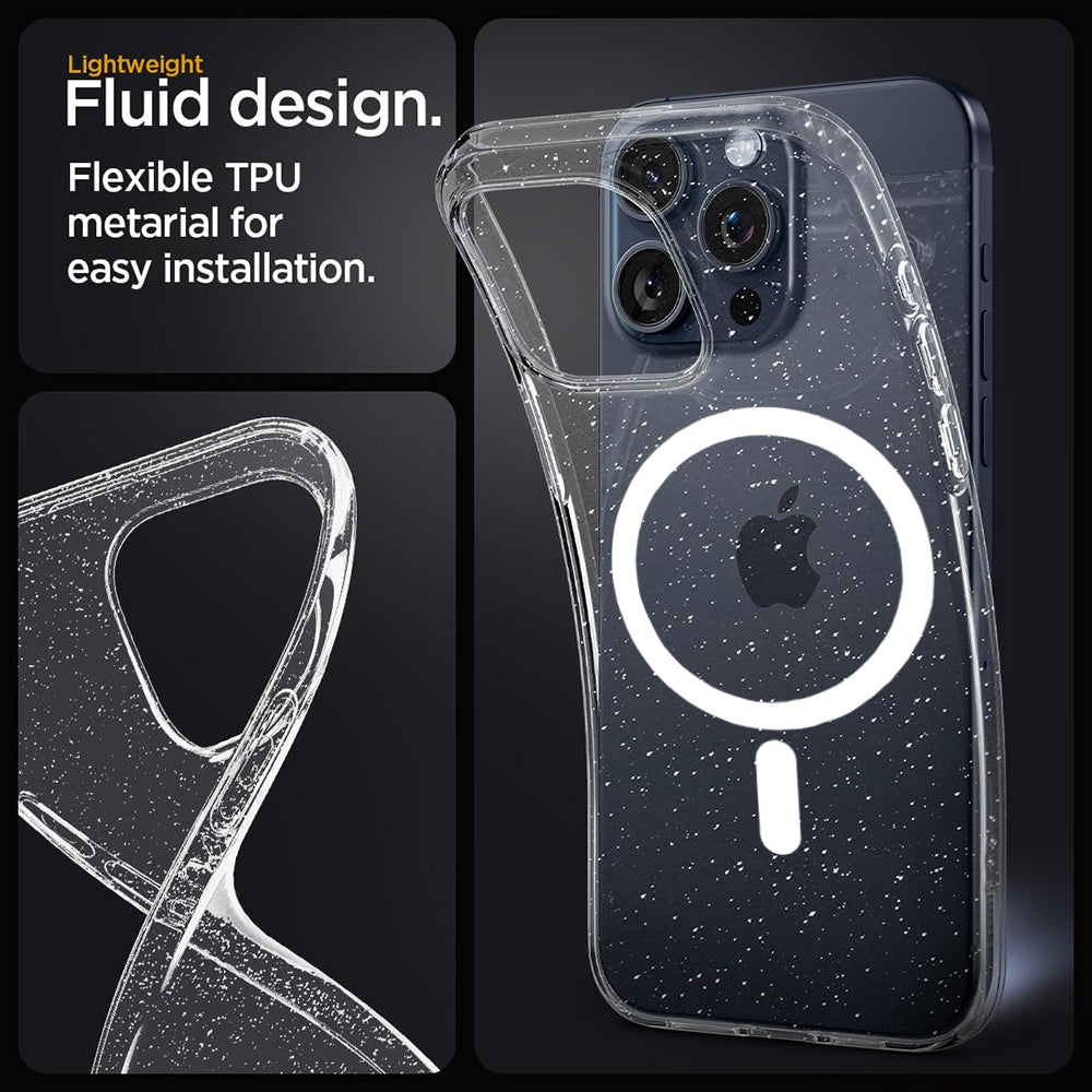 MagSafe-fodral för Apple iPhone 11 Pro, Techsuit, SparkleSkin, Transparent