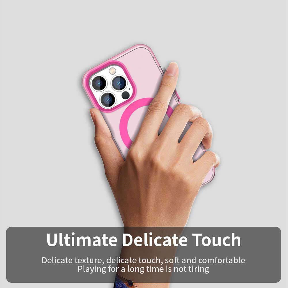 MagSafe-fodral för Apple iPhone 12 Pro Max, Techsuit, CandyCase, Rosa