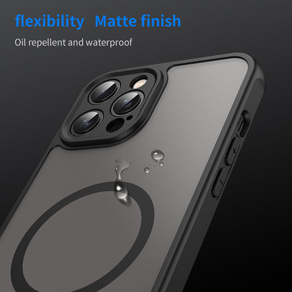 MagSafe-fodral för Apple iPhone 12 Pro Max, Techsuit, HaloFrost II, Svart