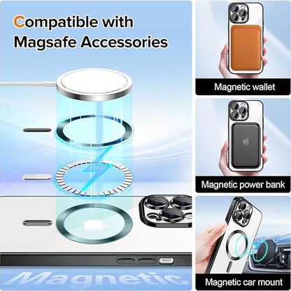 MagSafe-fodral för Apple iPhone 12 Pro Max, Techsuit, Luxury Crystal, Svart