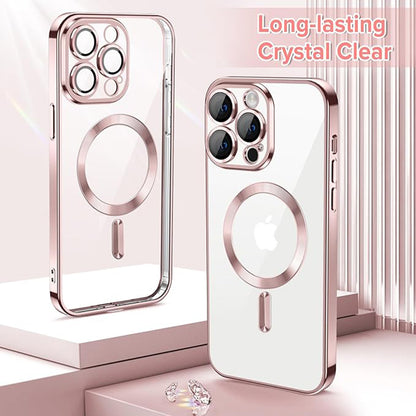 MagSafe Case for Apple iPhone 12 Pro, Techsuit, Luxury Crystal, Pink