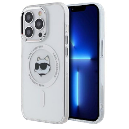 MagSafe-skal för Apple iPhone 13 Pro, Karl Lagerfeld, IML Metal Choupette's Head, Vit