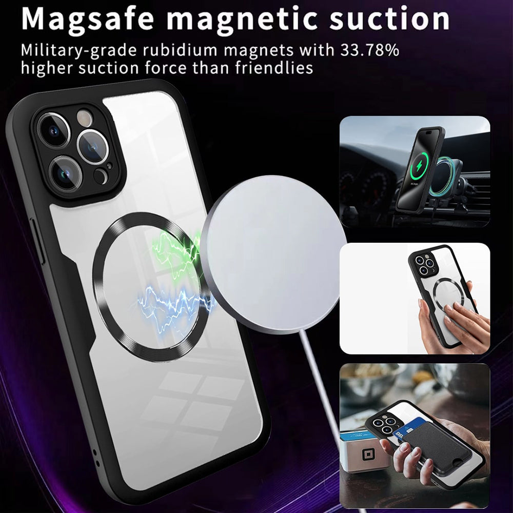 MagSafe-fodral för Apple iPhone 13 Pro, Techsuit, ColorVerse 360, Svart