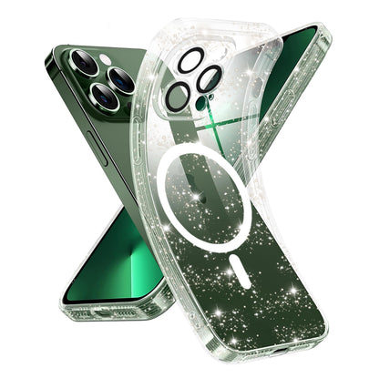MagSafe Case for Apple iPhone 13 Pro, Techsuit, SparkleSkin, Transparent