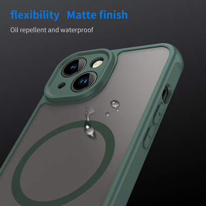 MagSafe-fodral för Apple iPhone 13, Techsuit, HaloFrost II, Grön
