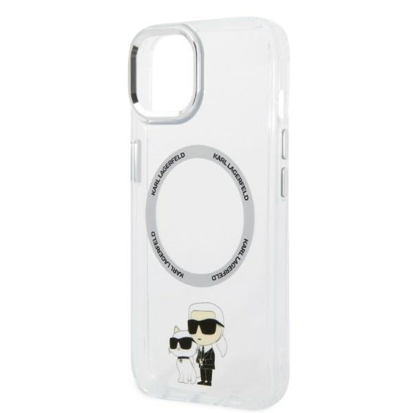 MagSafe-skal för Apple iPhone 14 Plus, Karl Lagerfeld, Ikonik Karl & Choupette, Transparent