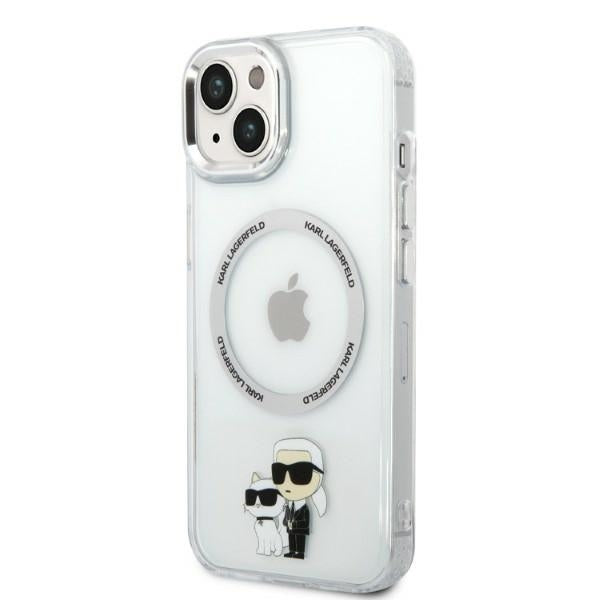 MagSafe-skal för Apple iPhone 14 Plus, Karl Lagerfeld, Ikonik Karl & Choupette, Transparent