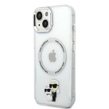 MagSafe-skal för Apple iPhone 14 Plus, Karl Lagerfeld, Ikonik Karl & Choupette, Transparent