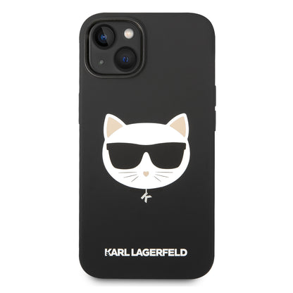 MagSafe-skal för Apple iPhone 14 Plus, Karl Lagerfeld, Silicone Choupette's Head, Svart