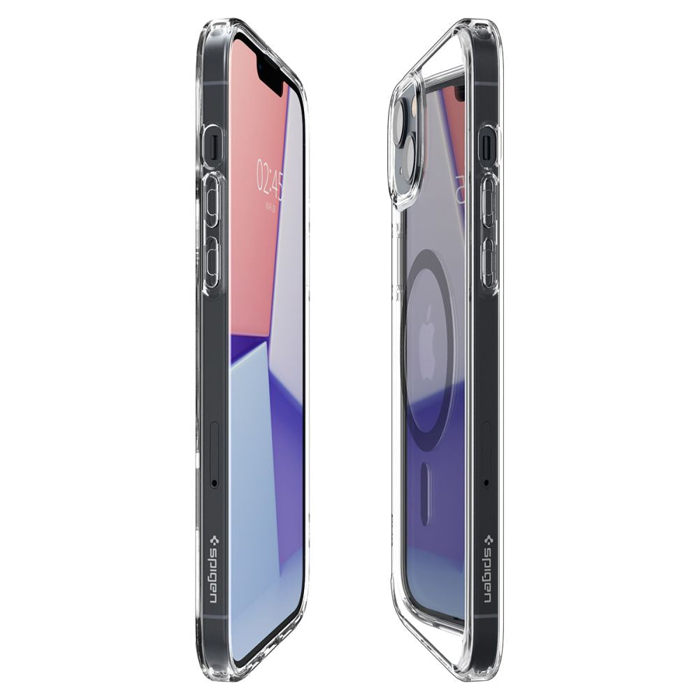 MagSafe-skal för Apple iPhone 14 Plus, Spigen, Ultra Hybrid Carbon, Transparent