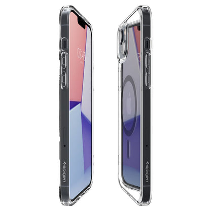 MagSafe-skal för Apple iPhone 14 Plus, Spigen, Ultra Hybrid Carbon, Transparent