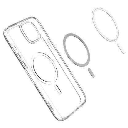 MagSafe-skal för Apple iPhone 14 Plus, Spigen, Ultra Hybrid Carbon, Transparent