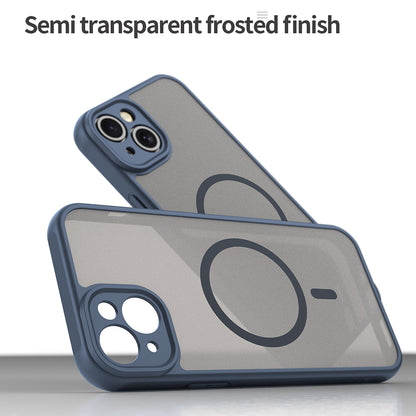 MagSafe-fodral för Apple iPhone 14 Plus, Techsuit, HaloFrost II, Marinblå