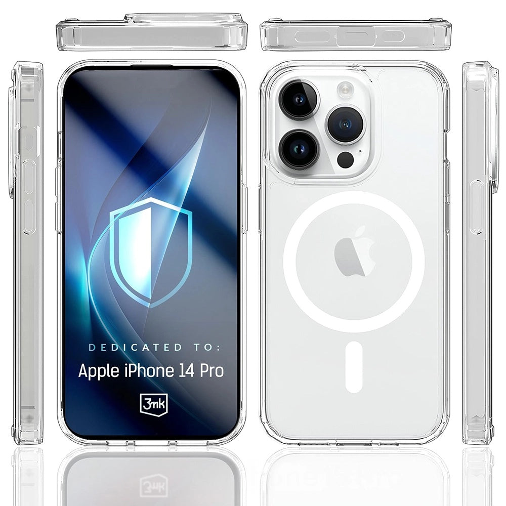 MagSafe-fodral för Apple iPhone 14 Pro, 3MK, Armor MagCase, Transparent