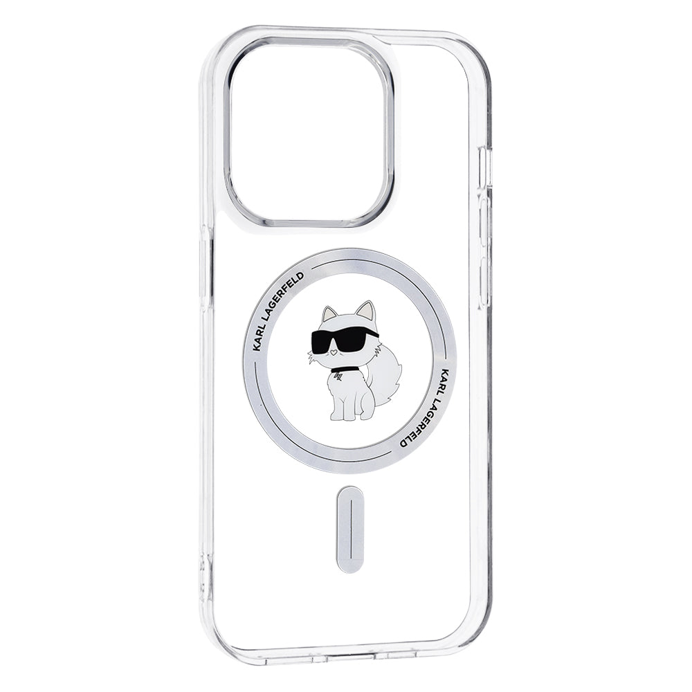 MagSafe Case for Apple iPhone 14 Pro Max, Karl Lagerfeld, IML Choupette, Transparent