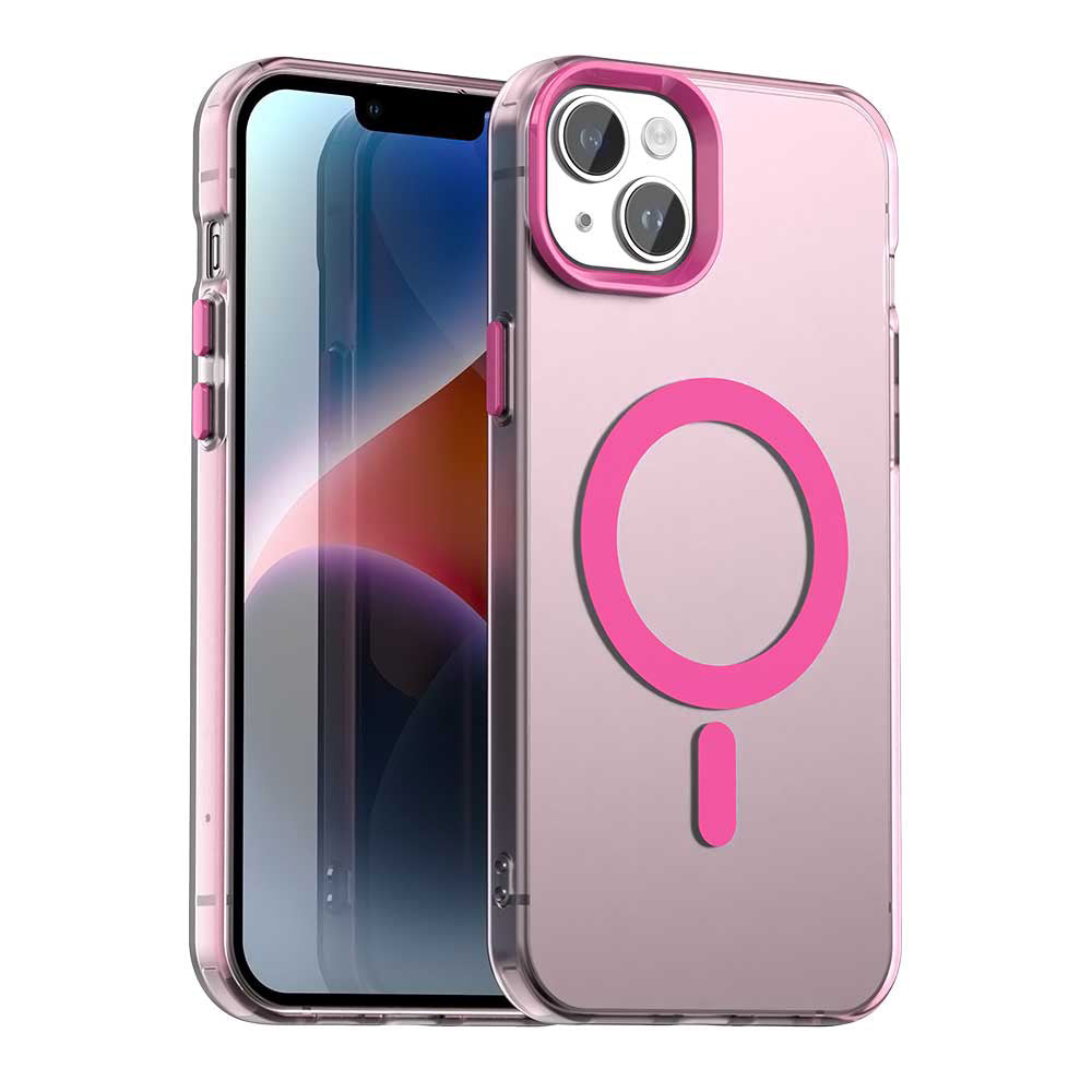 MagSafe-fodral för Apple iPhone 14, Techsuit, CandyCase, Rosa