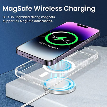 MagSafe-fodral för Apple iPhone 14, Techsuit, Pro, Svart