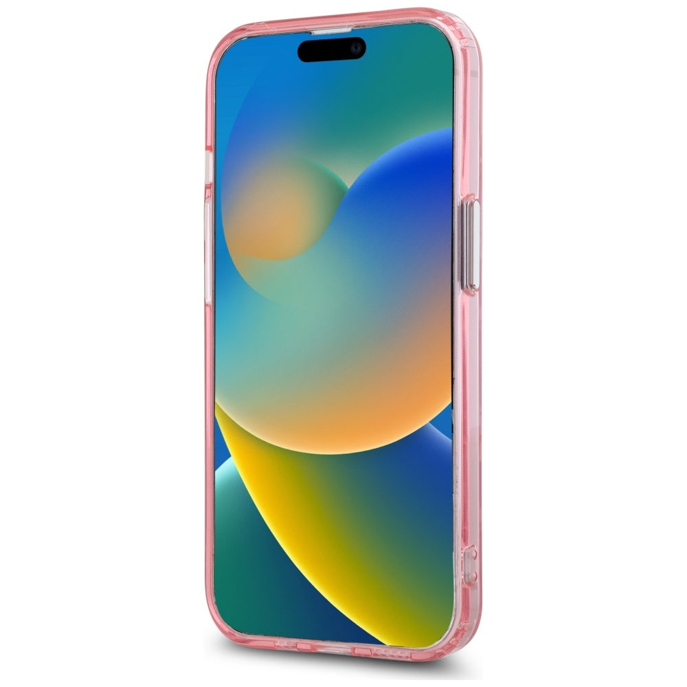 MagSafe-skal för Apple iPhone 15, Karl Lagerfeld, IML Monogram Karl & Choupette's Heads, Rosa