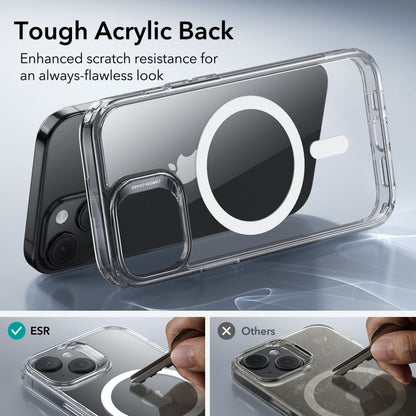 MagSafe-skal för Apple iPhone 15 Plus, ESR, Classic Hybrid, Transparent