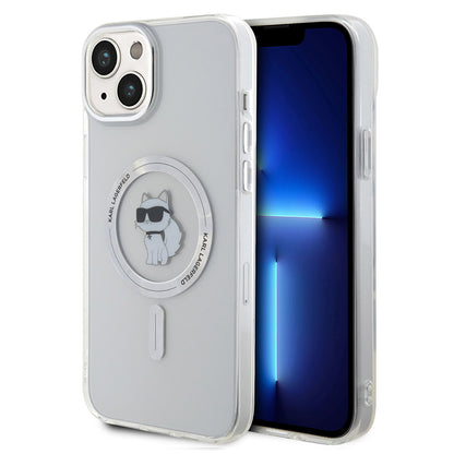 MagSafe-skal för Apple iPhone 15 Plus / 14 Plus, Karl Lagerfeld, IML Choupette, Transparent