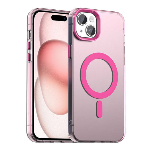 MagSafe-skal för Apple iPhone 15 Plus, Techsuit, CandyCase, rosa