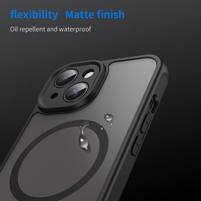 MagSafe-fodral för Apple iPhone 15 Plus, Techsuit, HaloFrost II, Svart
