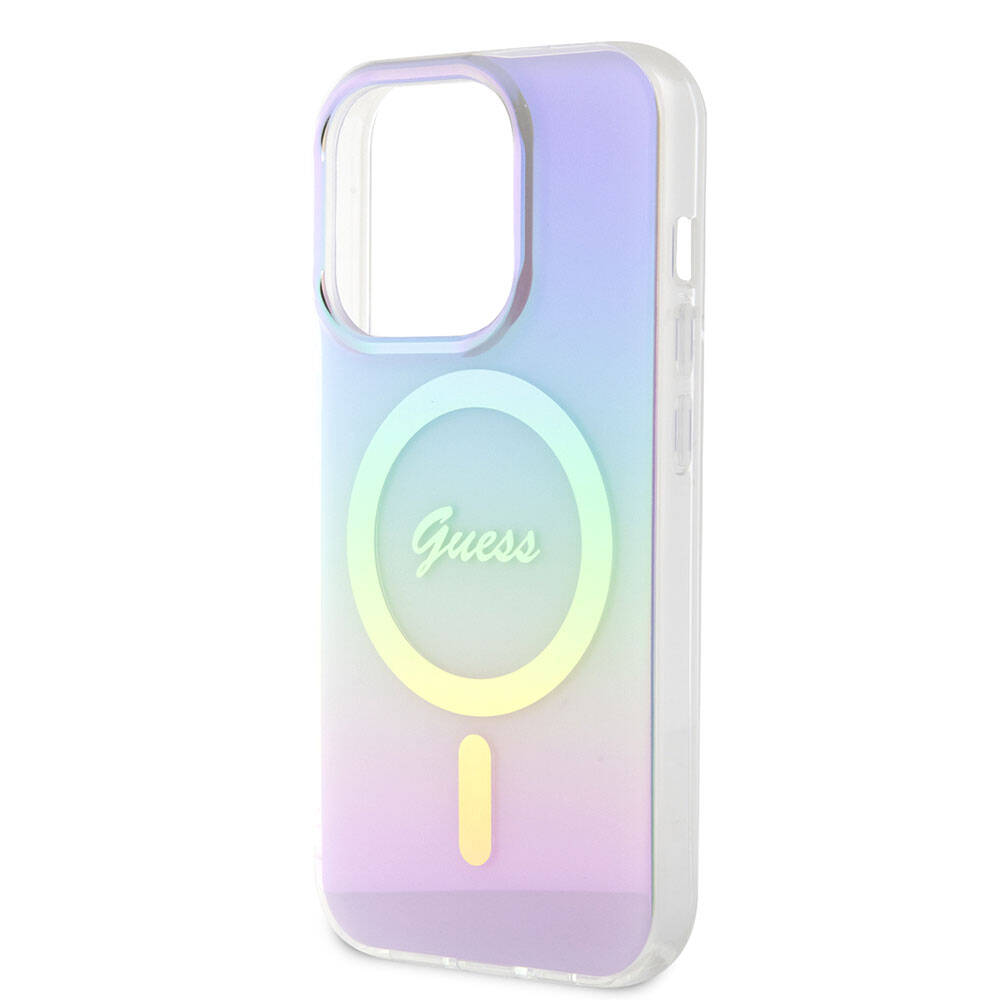 MagSafe-skal för Apple iPhone 15 Pro, Guess, IML Iridescent, Lila