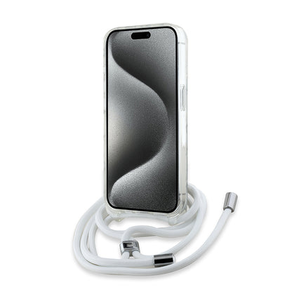 MagSafe-skal för Apple iPhone 15 Pro, Karl Lagerfeld, IML Crossbody Karl's Head, Transparent