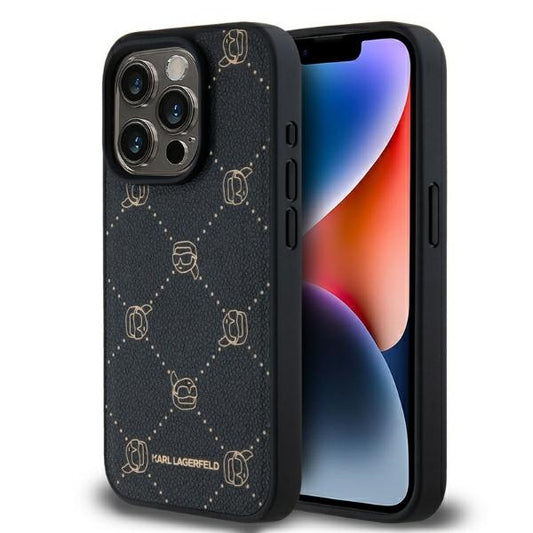 MagSafe-skal för Apple iPhone 15 Pro, Karl Lagerfeld, Karl's Head, Svart
