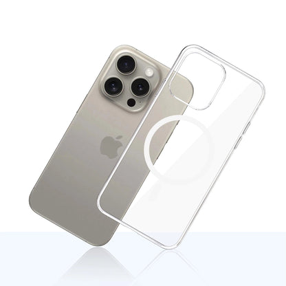 MagSafe-fodral för Apple iPhone 15 Pro Max, 3MK, Clear MagCase, Transparent