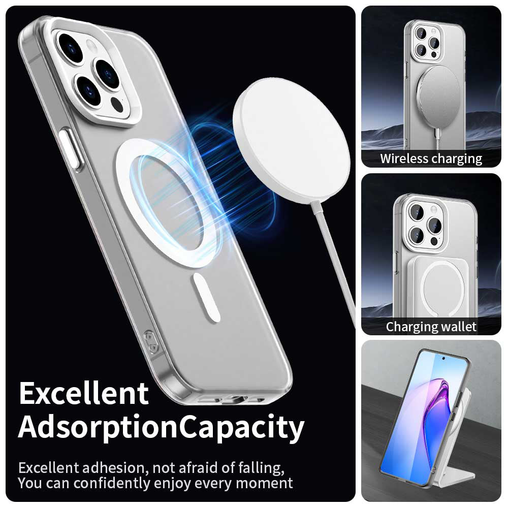 MagSafe Case for Apple iPhone 15 Pro, Techsuit, CandyCase, White
