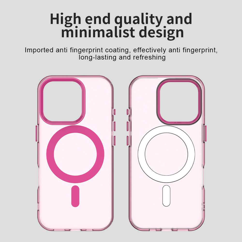 MagSafe-fodral för Apple iPhone 15 Pro, Techsuit, CandyCase, Rosa