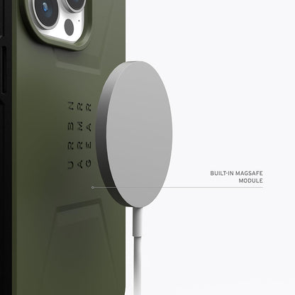 MagSafe-fodral för Apple iPhone 15 Pro, Urban Armor Gear, Civilian, Grön