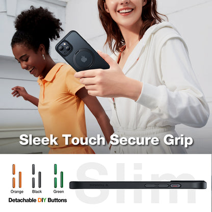 MagSafe-skal för Apple iPhone 15, Torras, Ostand Pro, Svart