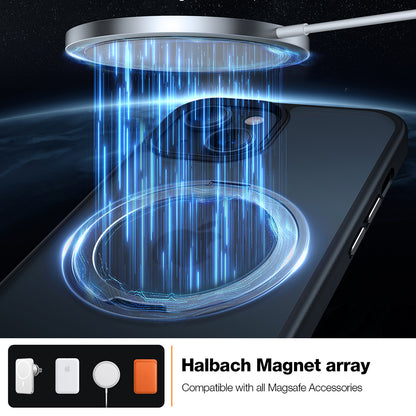 MagSafe-skal för Apple iPhone 15, Torras, Ostand Pro, Svart