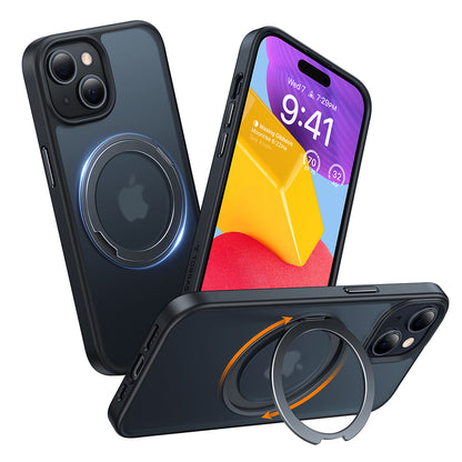 MagSafe-skal för Apple iPhone 15, Torras, Ostand Pro, Svart